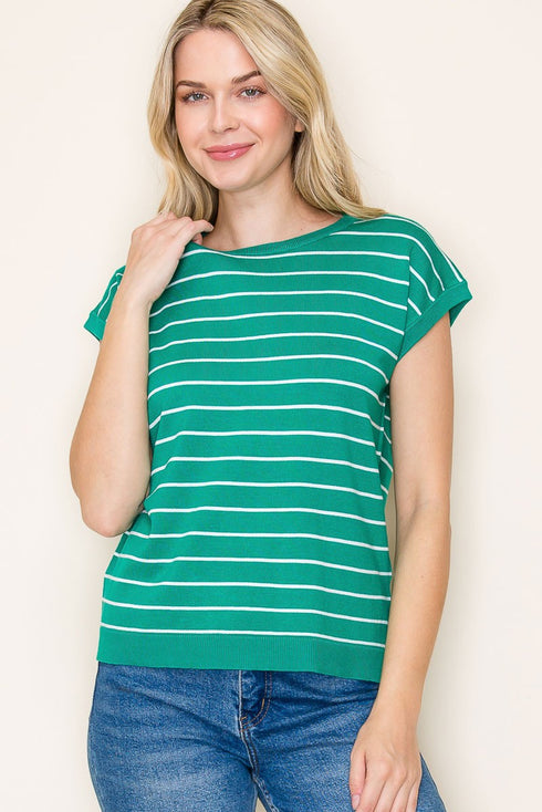 ELYSSA STRIPPED TOP